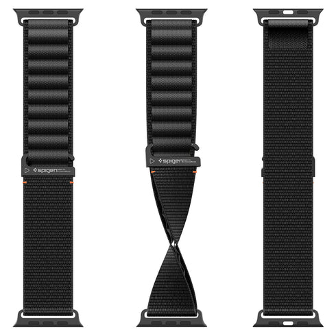 Spigen רצועת שעון WBF1 ל-Apple Watch – תואמת Ultra 3/2/1 (49mm), Series 11/10 (46mm), 9/8/7 (45mm), 6/5/4 (44mm)